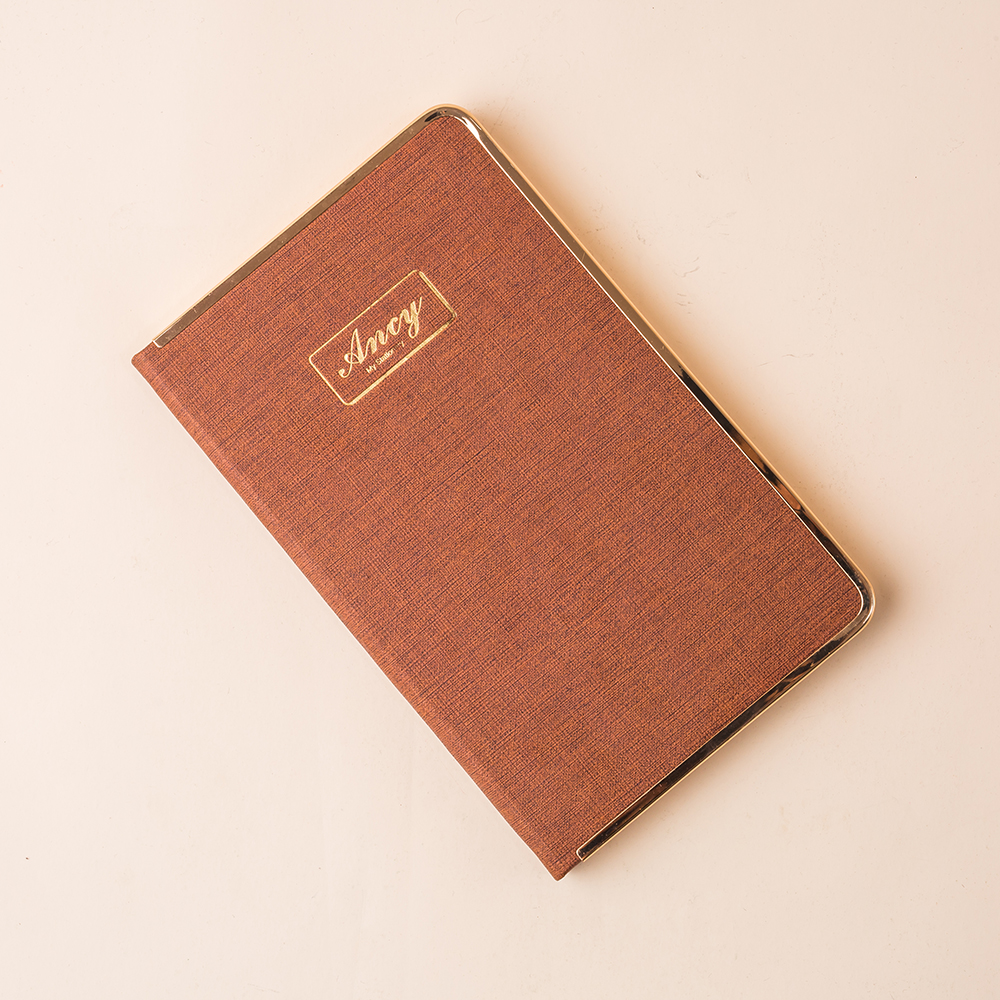 Gilt Pages PU Notebook