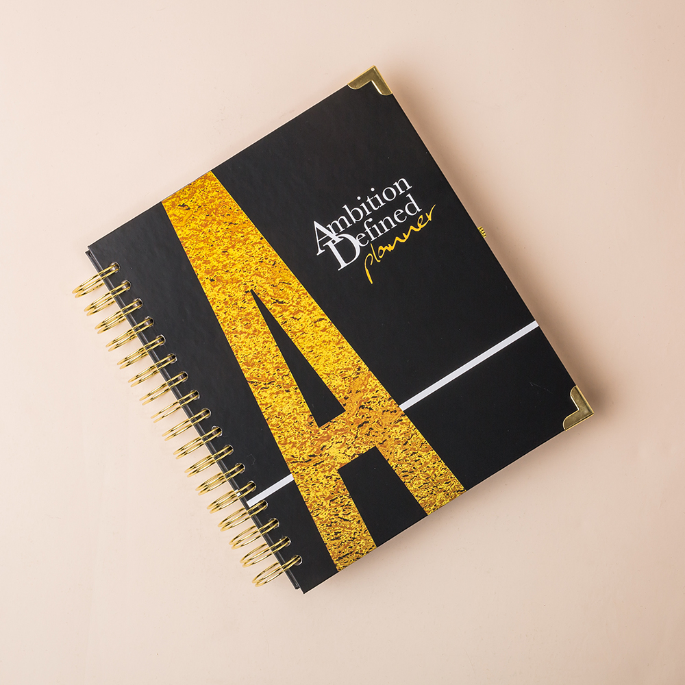 Gold Spiral Bound Planner