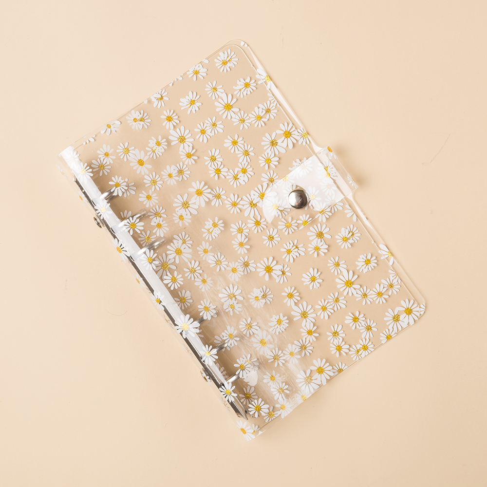 DAISY PATTERN CLEAR PVC PLANNER COVER