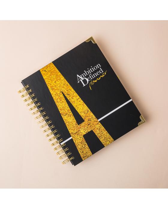 Gold Spiral Bound Planner